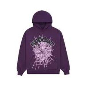 Sp5der Web Hoodie Purple